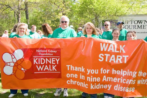 2006 Kidney Walk with Banner NKF "Walk Starts" 