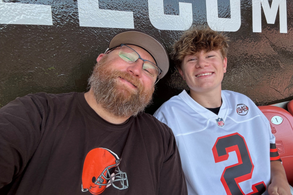 Matt G and his son smiling