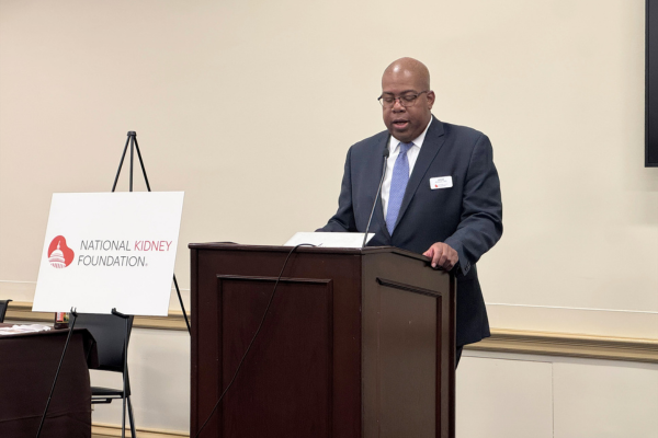 Dr. Jesse Roach, NKF's Senior Vice President of Government Relations