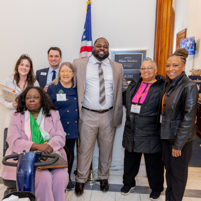Khalen Saunders with Kidney Advocates
