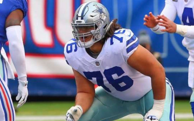 Xavier Su'A-Filo in a Dallas Cowboys uniform