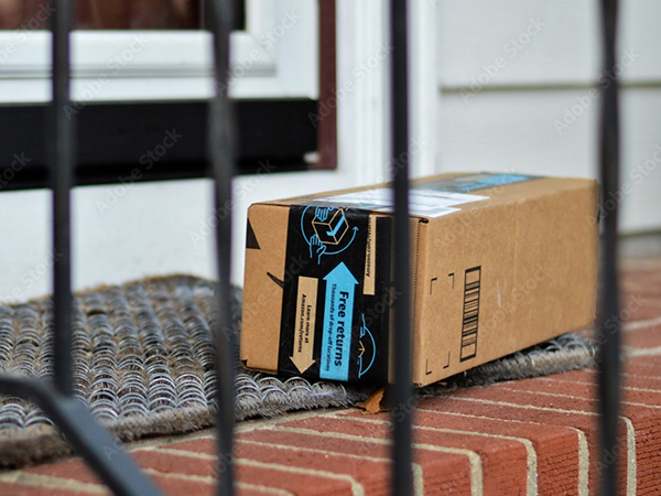 Amazon package on doorstep