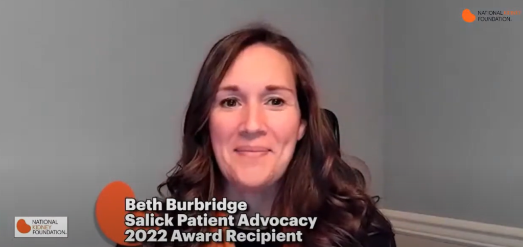 Richard K. Salick Advocacy Award Recipient Beth Burbridge