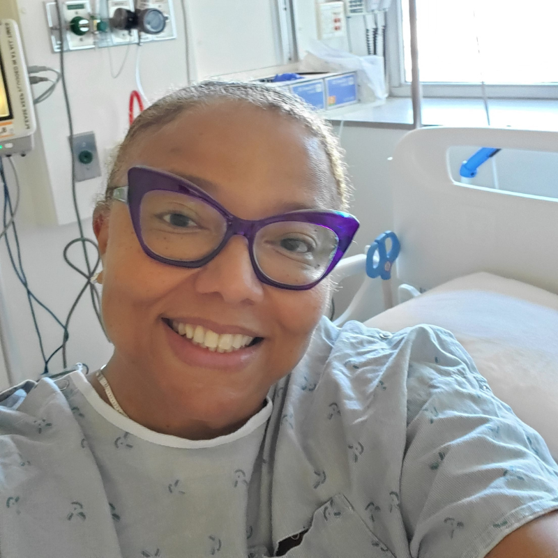 Charlotte in hospital for kidney transplant