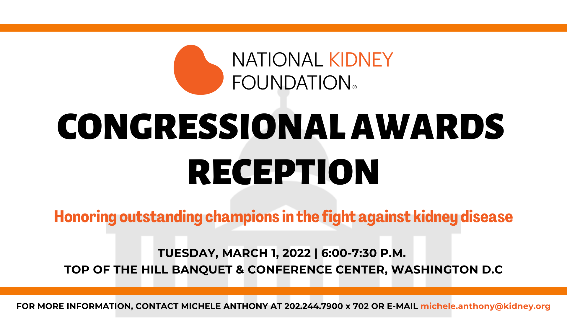 NKF Congressional Awards Reception Image