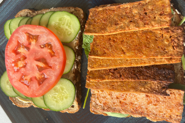 Crispy Tofu Veggie Sandwich