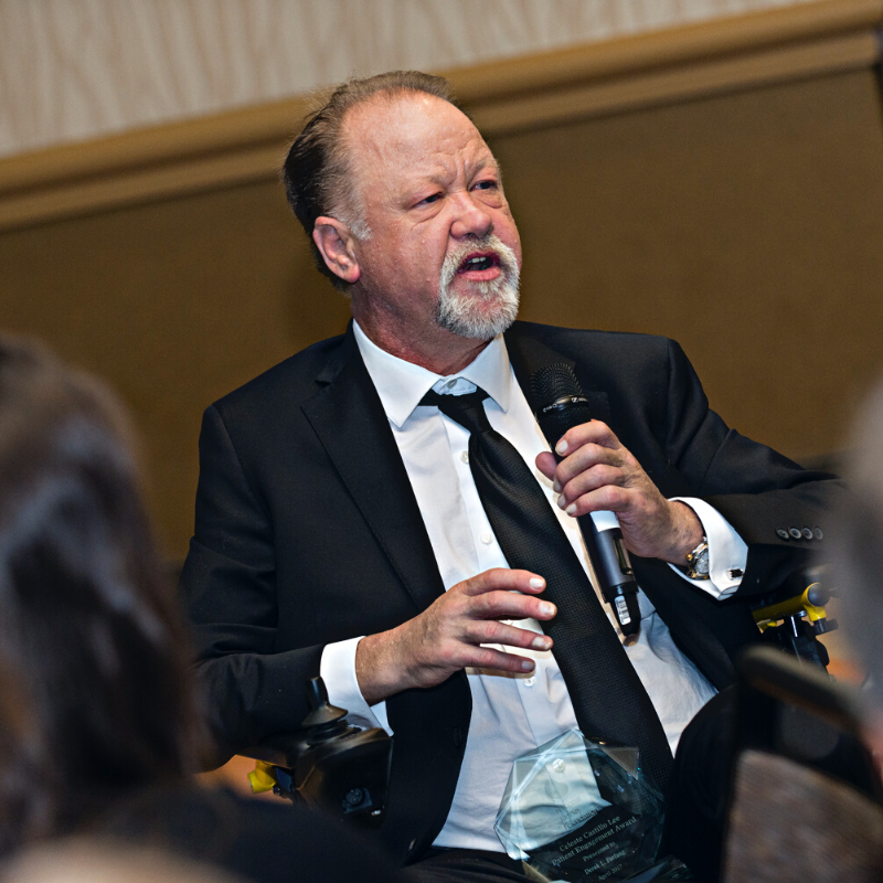 Derek Forgang speaking at a conference