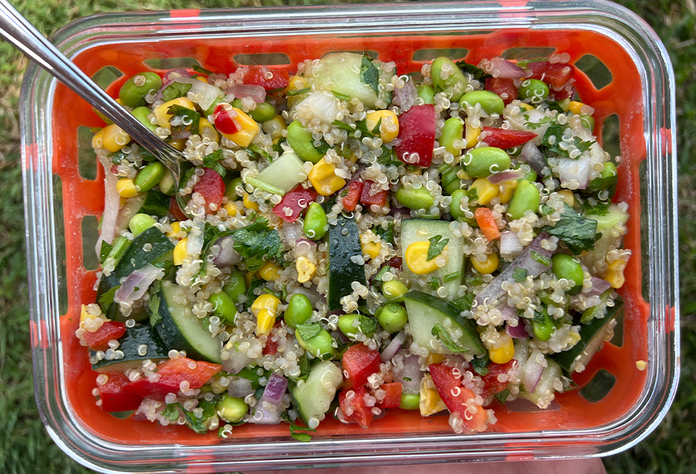 Edamame Salad with Quinoa