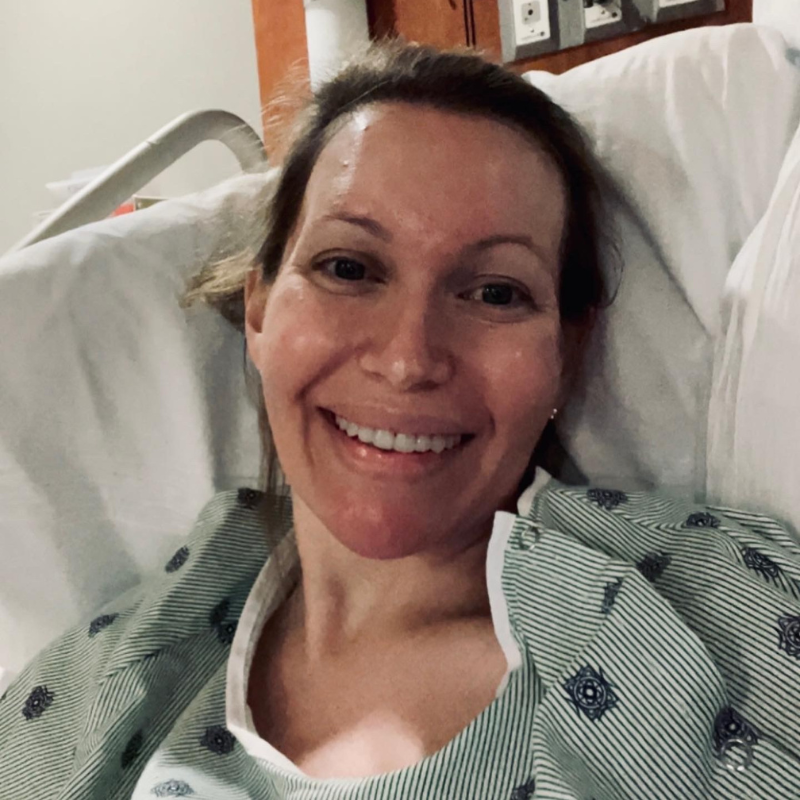 Elizabeth Turrentine in the hospital