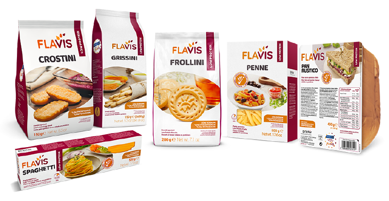 Flavis Crostinis, Gassini, Frollini, penne, bread, and spaghetti