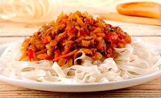 Bolognese with Rice Noodles