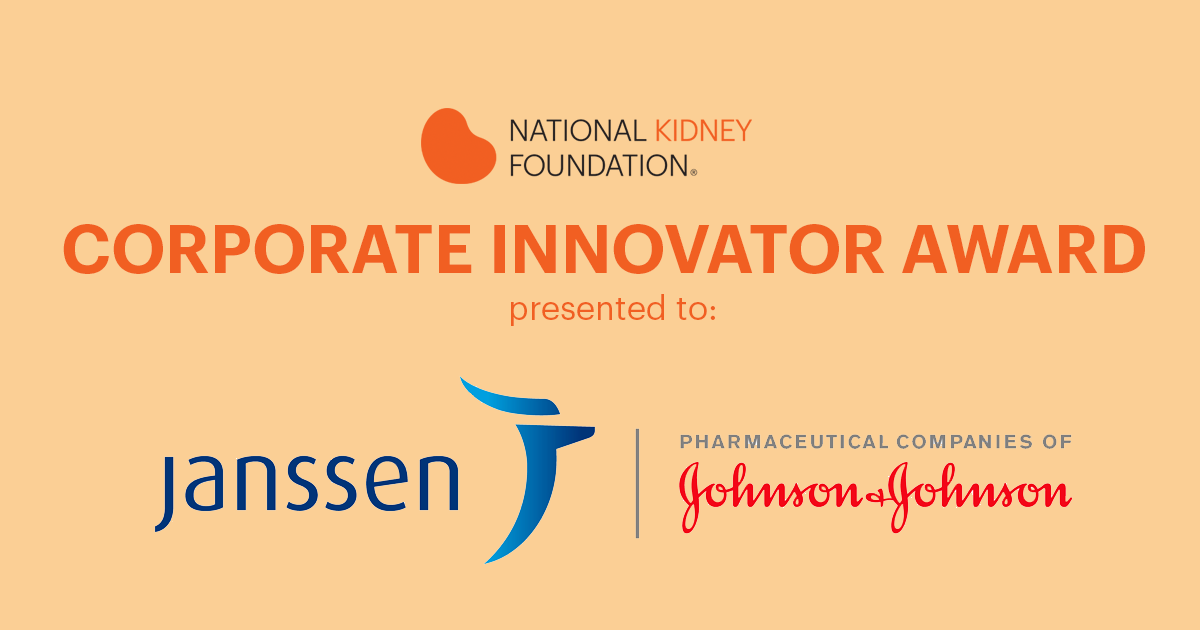 National Kidney Foundation Honors Janssen Pharmaceutical Companies of
