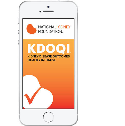 screenshot of KDOQI app