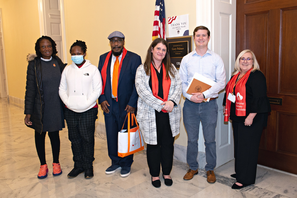 Group of advocates at Capitol Hill smiling