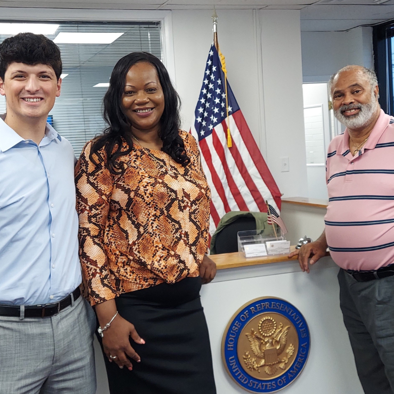 Kimberly Johnson-Evans met with staff for Rep. Jonathan Jackson 