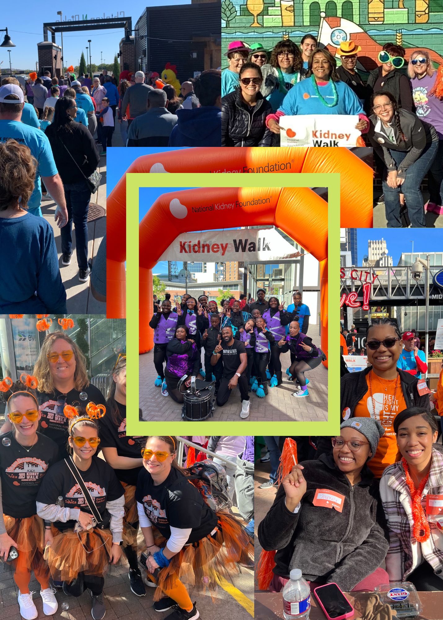 Kidney walk 2023 collage