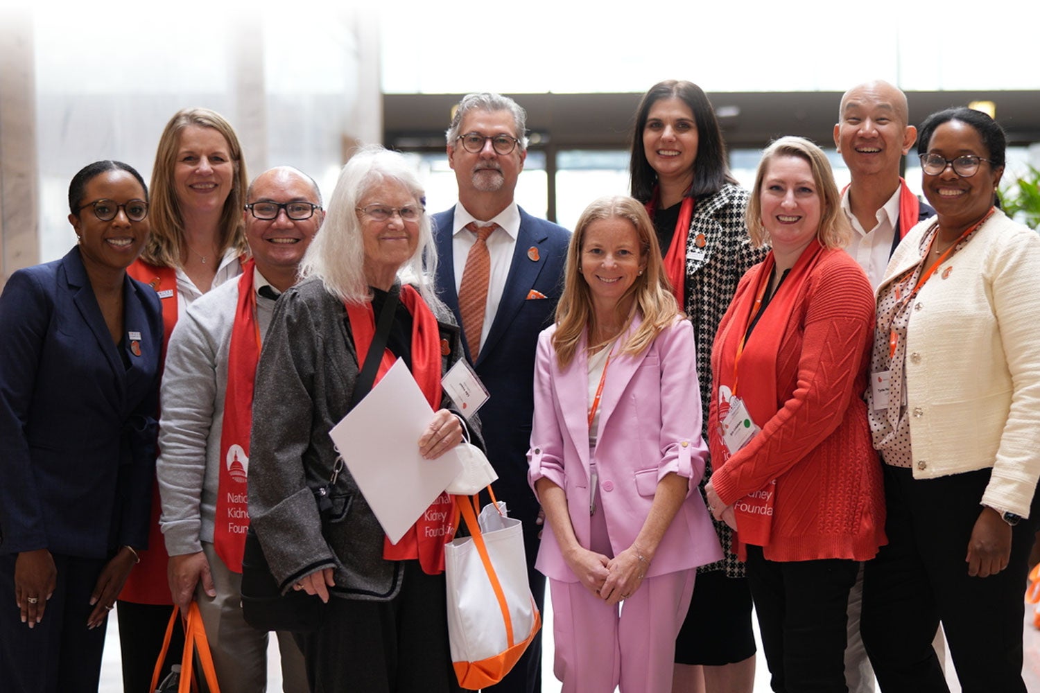 Group of Kidney Advocates NKF gathered in Washington DC