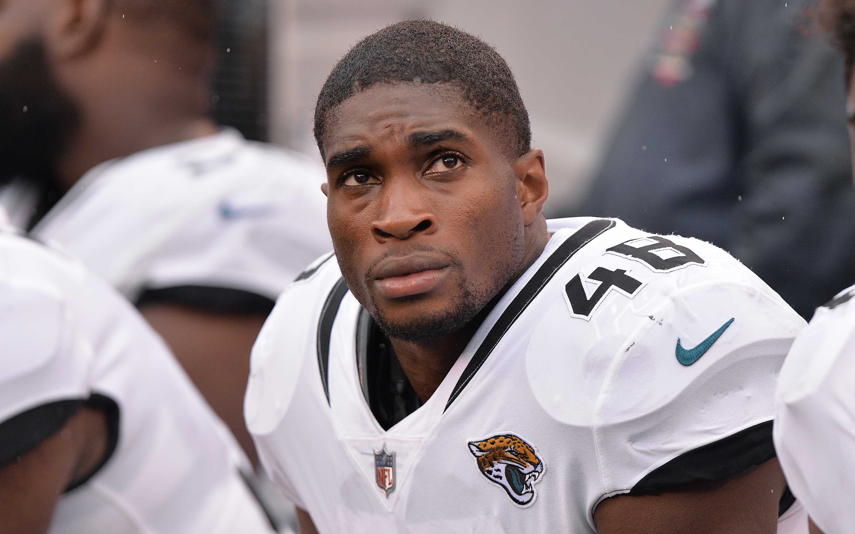 Leon Jacobs in a Jacksonville Jaguars uniform