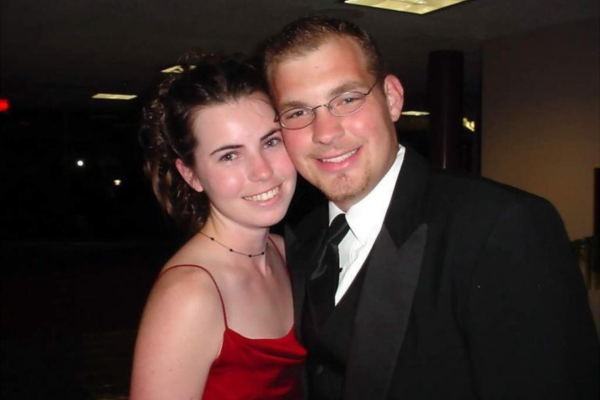 Lindsay and Denis at their 2004 College Formal Dance