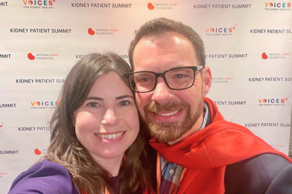 Lindsay at Voices for Kidney Health Patient Summit 2024