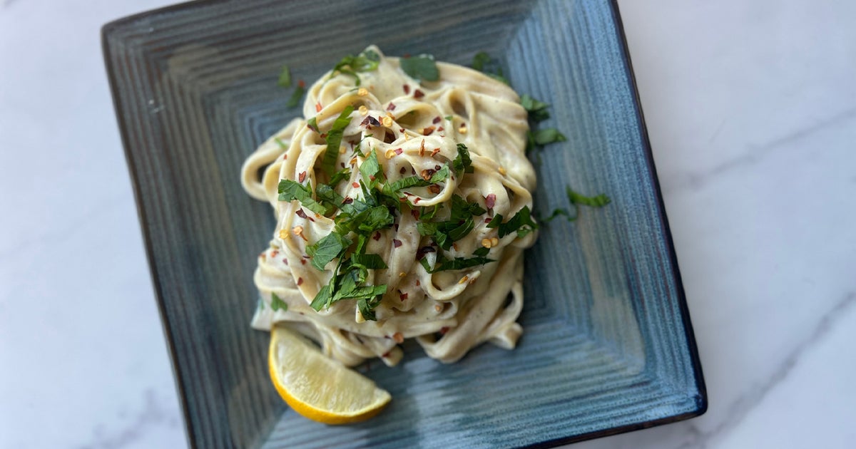 Brown Rice Linguine with Creamy Tofu Alfredo | National Kidney Foundation