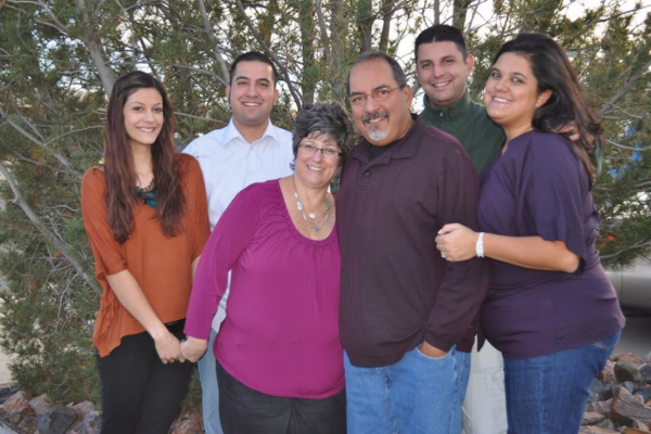  youngest sister, Danielle Lovato-Riffle, kidney donor Aaron Lovato, our mother Eileen Lovato, father Tony Lovato, oldest brother Andrew Lovato, oldest sister Nicole Benedett