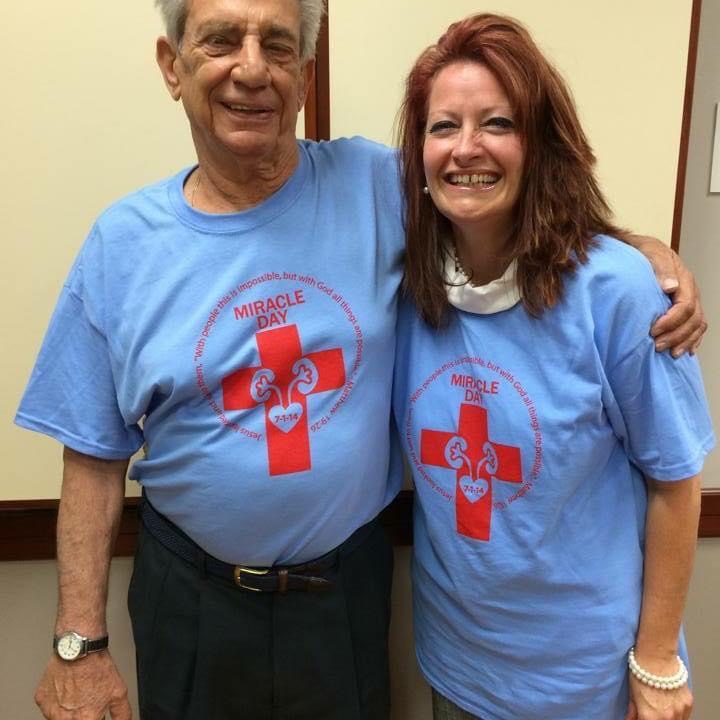 Michele, living kidney donor with Sal, kidney recipient