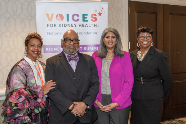 Morgan Reid with kidney leaders at the 2024 Kidney Summit