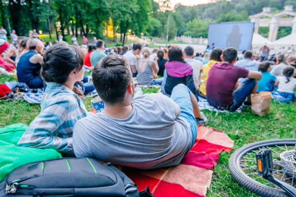 Outdoor movie event