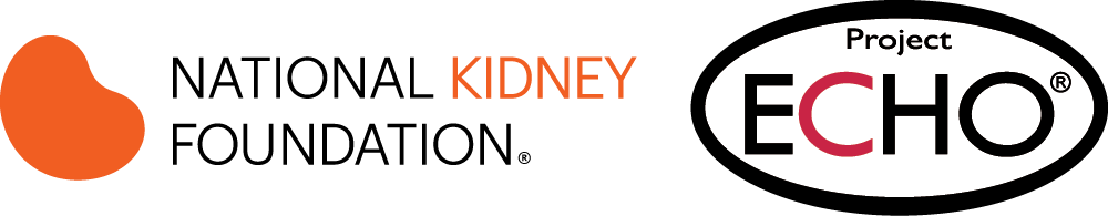 NKF logo Project ECHO logo lockup