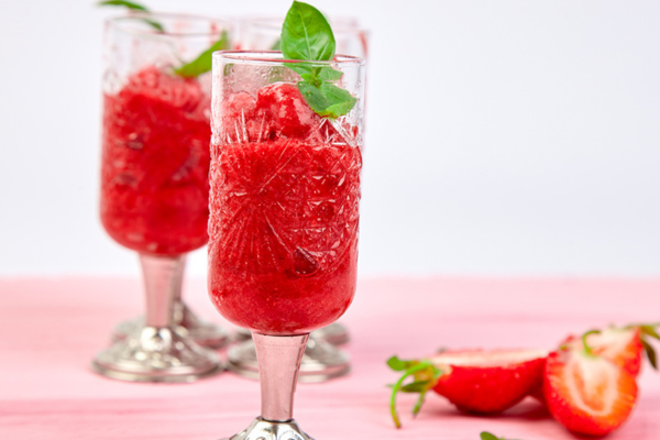 Sorbet in a fancy glass