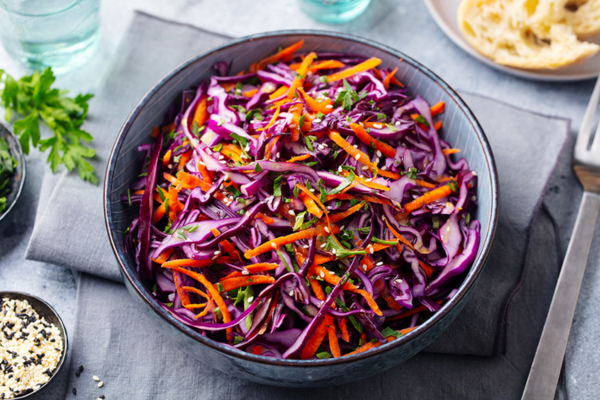 Ginger Roasted Chicken with an Asian Slaw