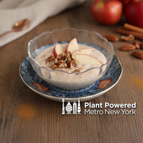 Apple Spiced Vanilla Creme, Plant Powered Metro New York logo