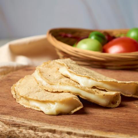 cheese quesadilla with corn tortillas