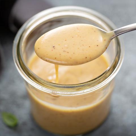 homemade creamy honey mustard dressing