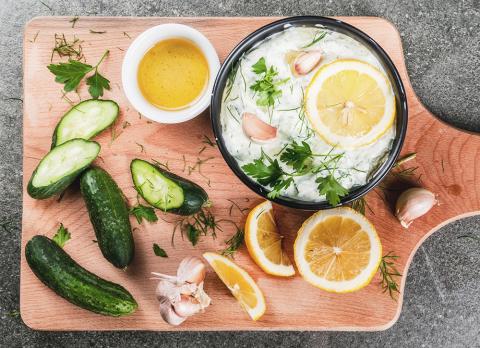 Cucumbers with Horseradish Dill Dip Cucumbers with Horseradish Dill Dip
