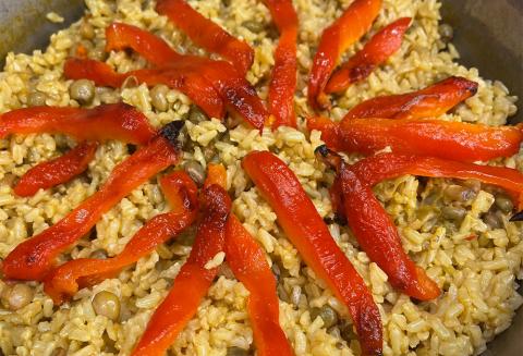 Arroz integral con gandules Arroz integral con gandules