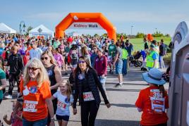 Kidney Walk participants happily walking together