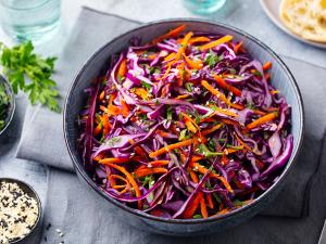 Ginger Roasted Chicken with an Asian Slaw
