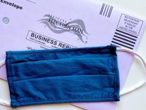 mail in ballot with mask