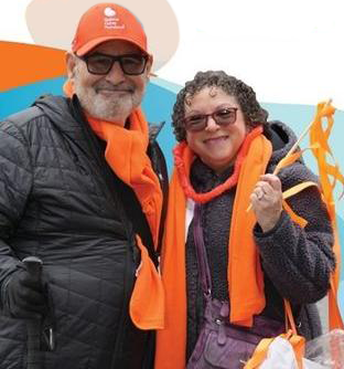 Couple at Kidney Walk Kick Off event