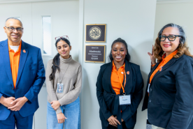 NKF advocates standing outside Senator Alsobrook's office. 