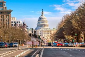 Street view of DC capitol