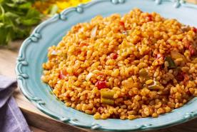 Mexican rice with peppers