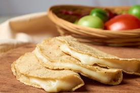 cheese quesadilla with corn tortillas