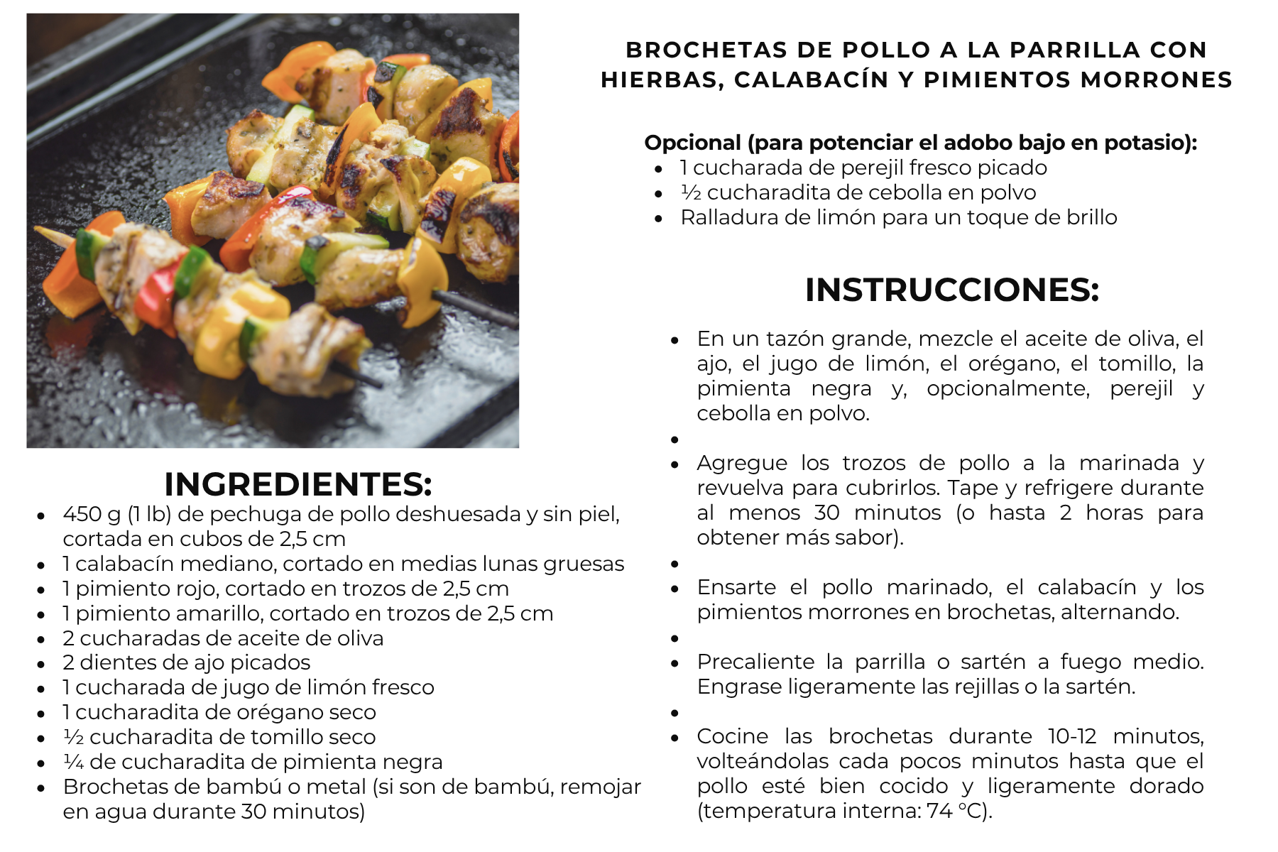 Spanish recipe card 1