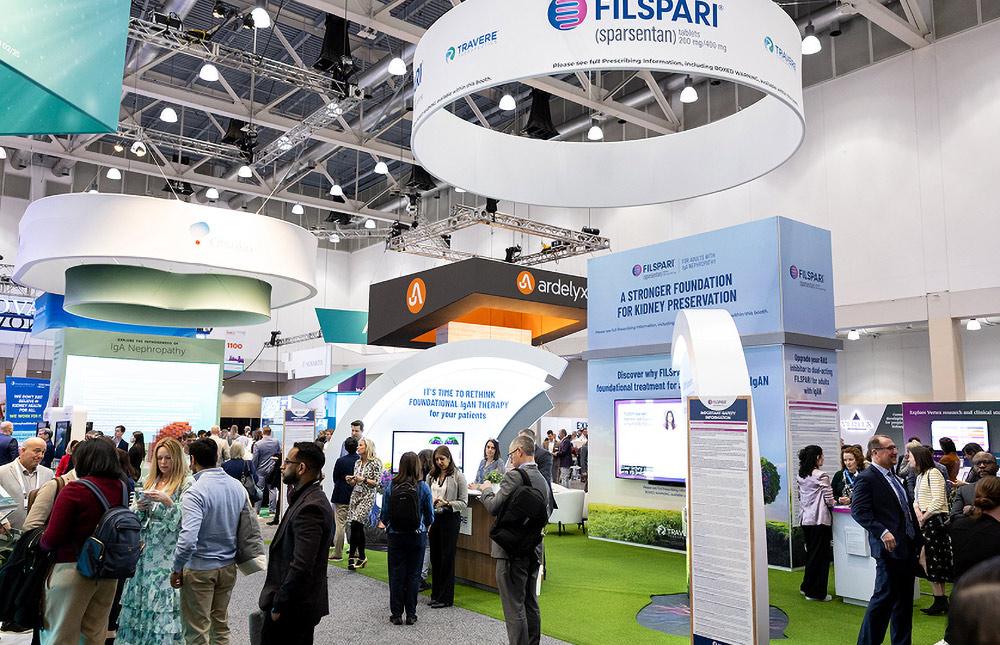 Wide shot image of a bustling SCM Expo Hall