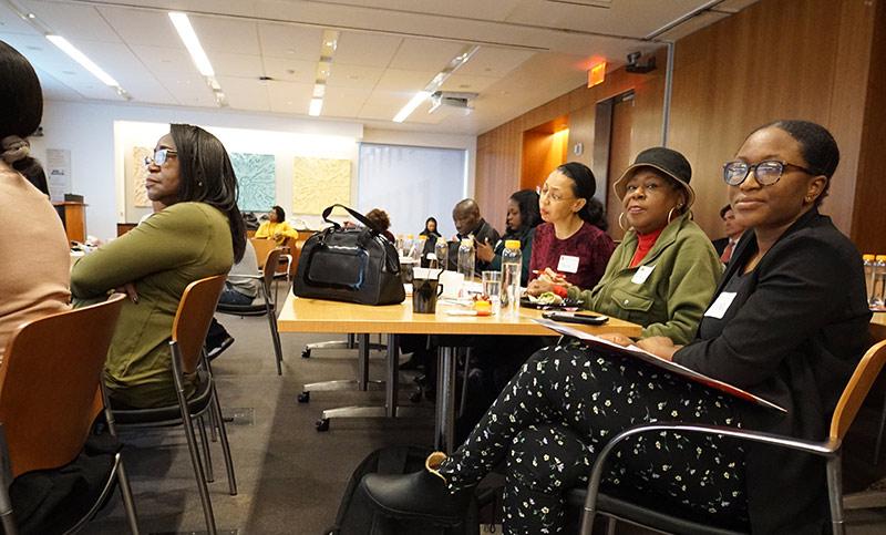 Group of people attending a kidney donation education event
